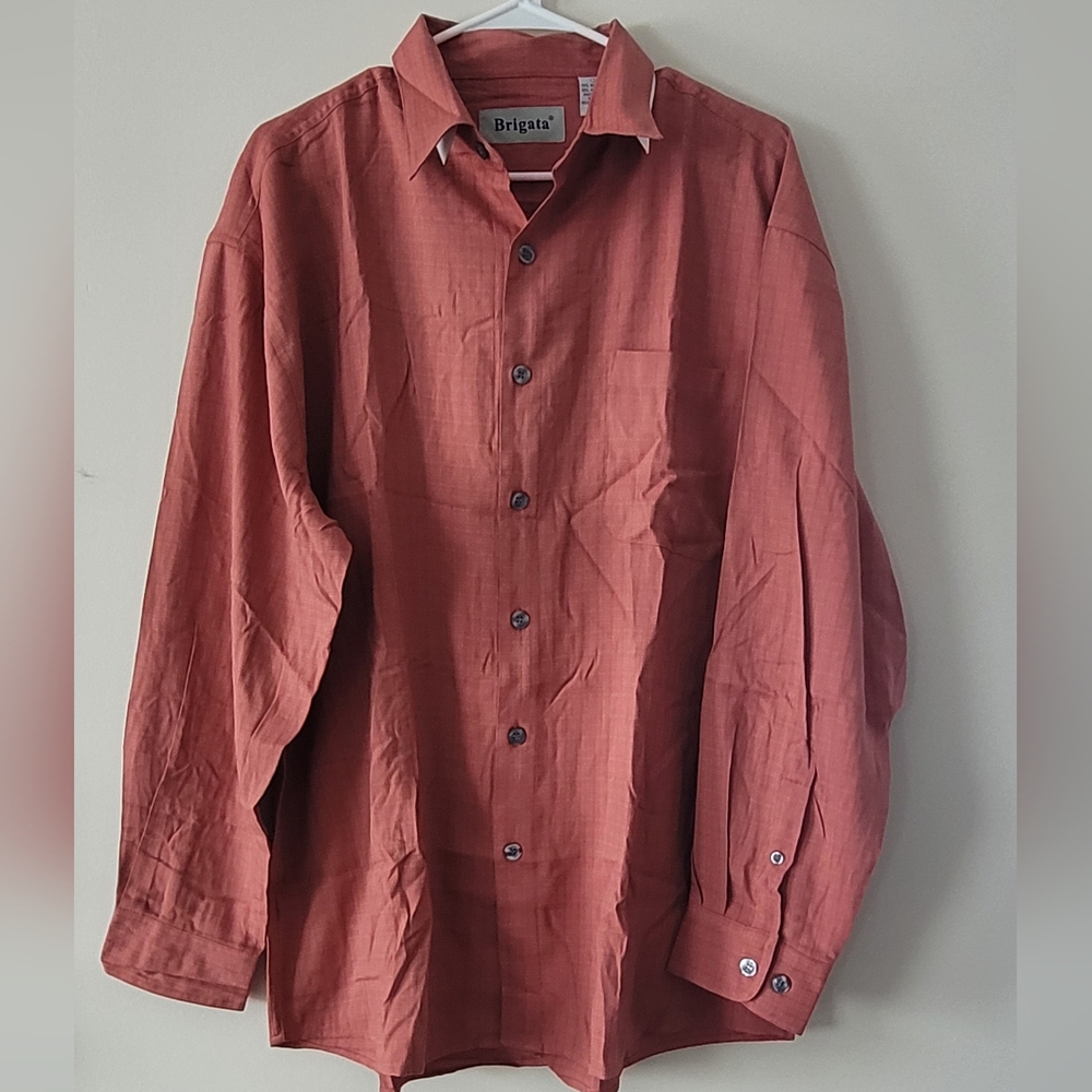 Brigata Rust Button-Up Shirt
